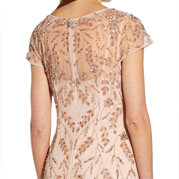 Adrianna Papell Embellished Godet Gown - Picture 5 of 10